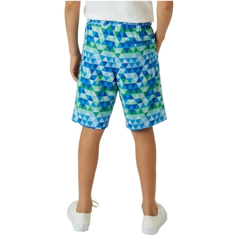 Eddy Bauer Swim Geometric Blue And Green Kids Shorts Size XL(18-20)